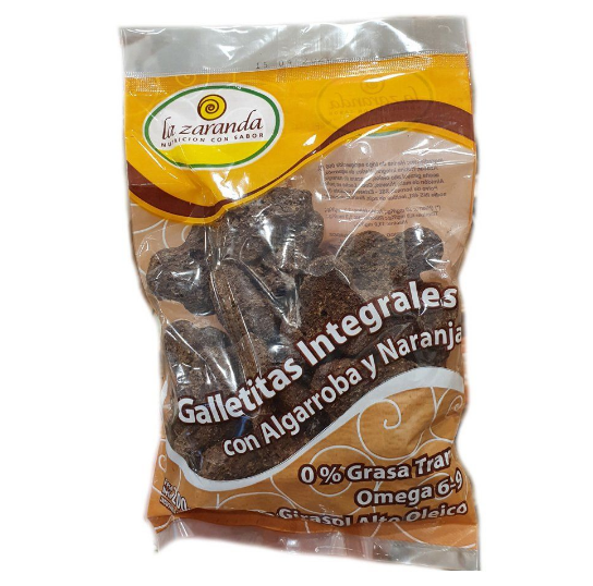 GALLETITAS DIETETICAS ALGARROBA y NARANJ S/AZUCAR LA ZARANDA