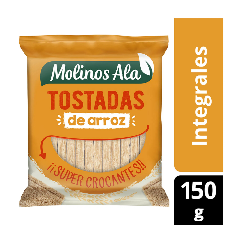 TOSTADAS DE ARROZ INTEGRALES CON SAL 150G MOLINOS ALA