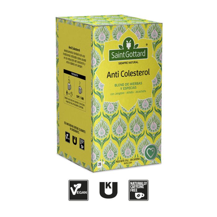 ANTI COLESTEROL SAINT GOTTARD JENGIBRE/ALFALFA/ALCACHOFA