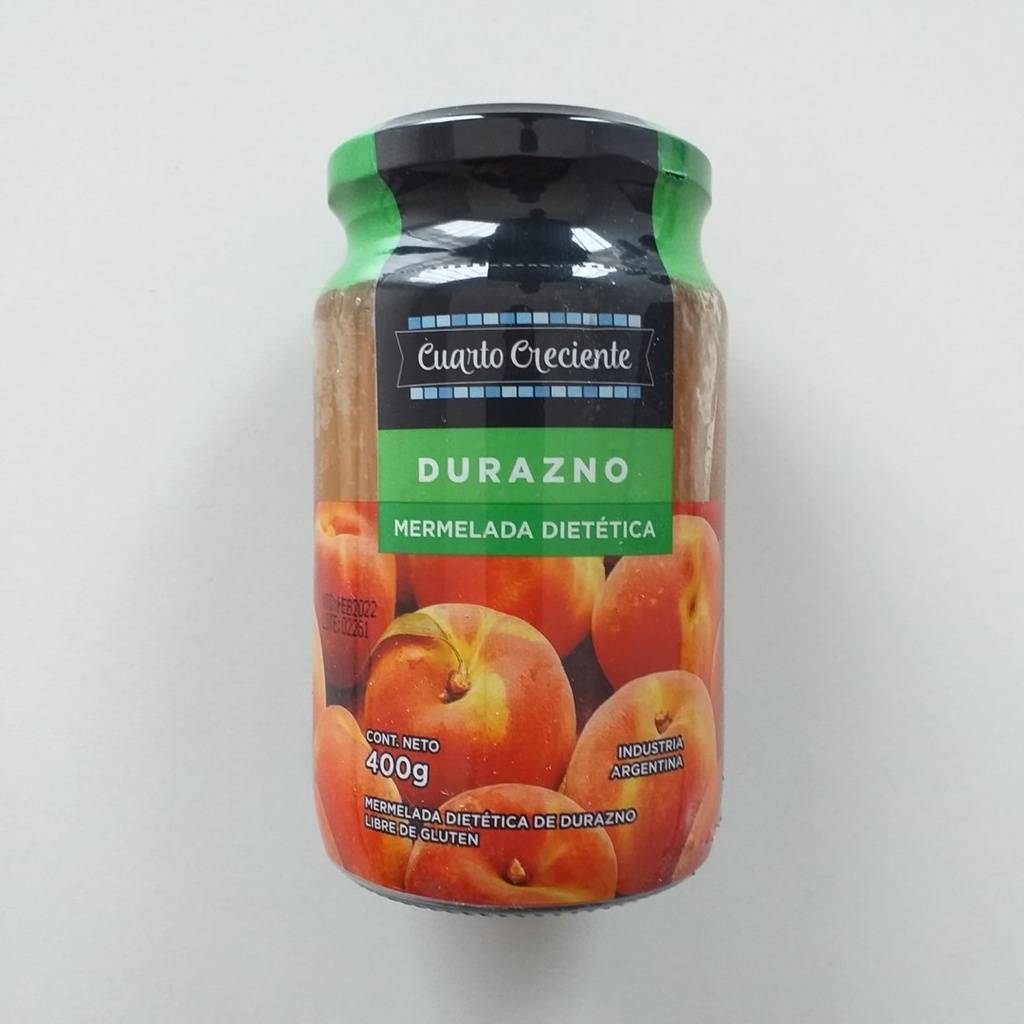 MERMELADA DURAZNO  CUARTO CRECIENTE  DIET