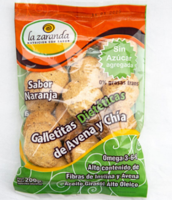 GALLETITAS DIETETICAS NARANJA LA ZARANDA