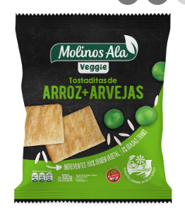 MOLINOS ALAS TOSTADAS DE ARROZ Y ARVEJAS