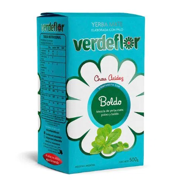 YERBA BOLDO 500G VERDE FLOR