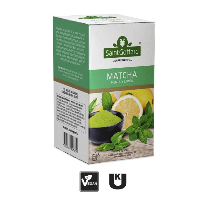 TE VERDE MATCHA MENTA Y LIMON  SAINT GOTTARD