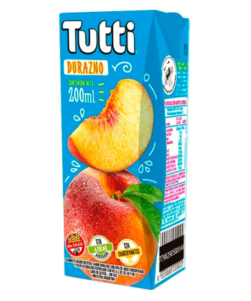 JUGOS TUTTI X200ML DURAZNO