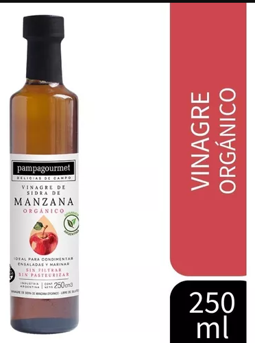 VINAGRE DE SIDRA MANZANA ORGANICO PAMPAGOURMET