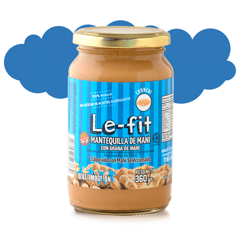 LE FIT PASTA DE MANI CRUNCHI