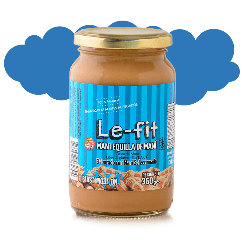 LE FIT PASTA DE MANI SIN AZUCAR NATURAL