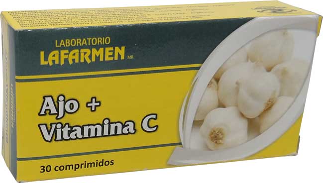 AJO + VITAMINA C 10COMP LAFARMEN