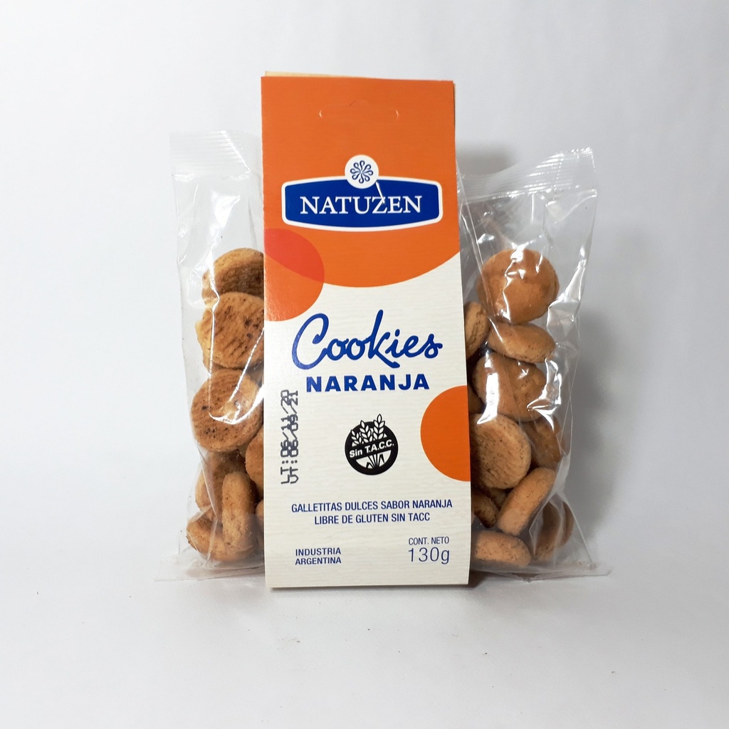 COOKIES DE NARANJA X130GR - NATUZEN