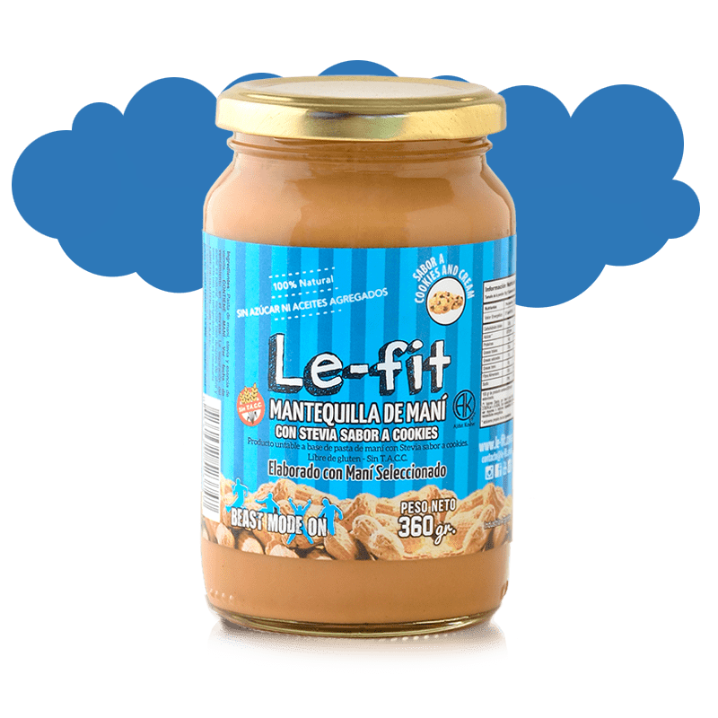 LE FIT PASTA DE MANI COOKIES AND CREM