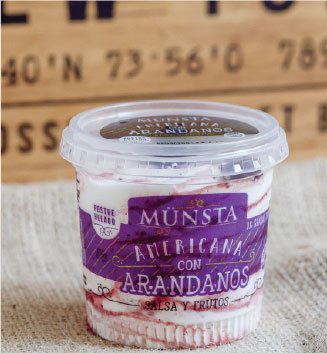 HELADO DE AMERICANA CON ARANDANOS  MUNSTA SIN TACC SIN AZUCAR 240CC