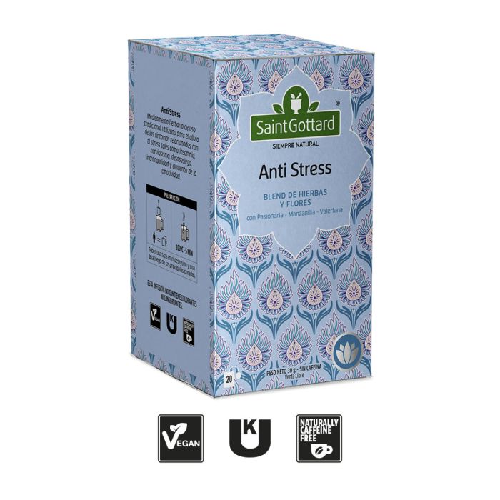 ANTI STRESS SAINT GOTTARD 20 SAQ 3x$1.000 PASIONARIA/MANZANILLA/VALERIANA