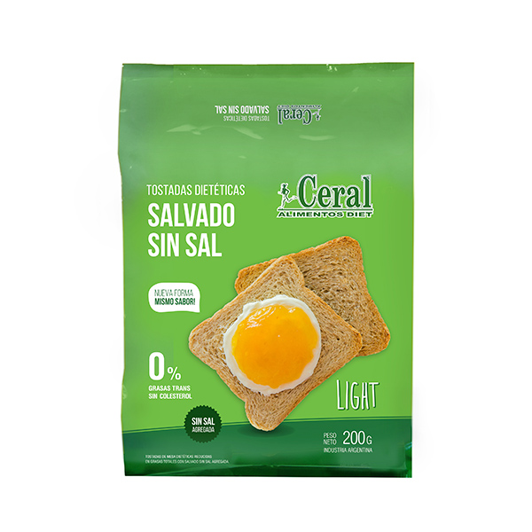 TOSTADAS DE SALVADO X200G SIN SAL CERAL