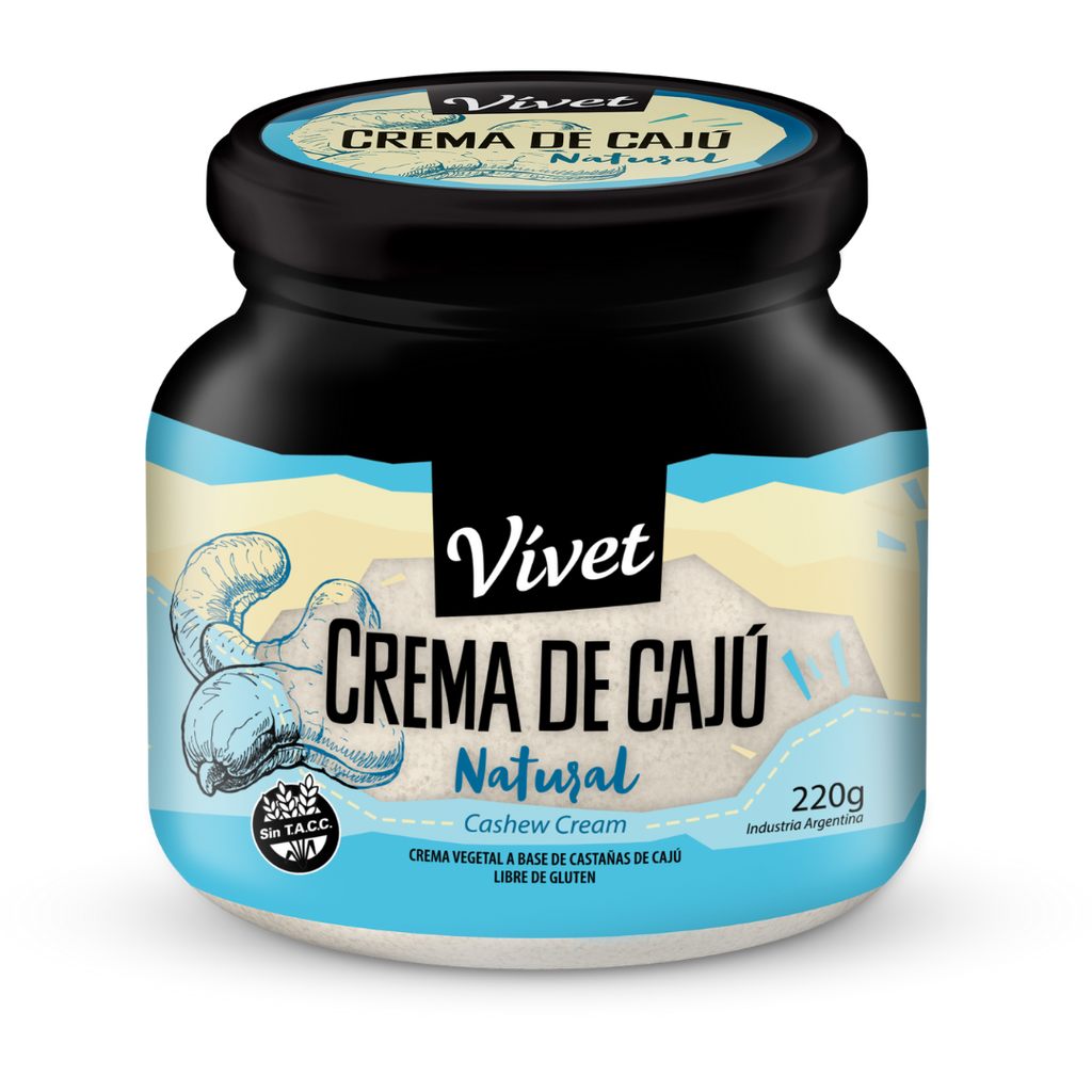 CREMA DE CAJU NATURAL  VIVET 220G