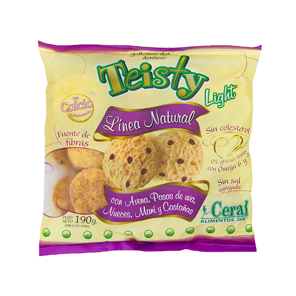 GALLETITA TEISTY AVENA PASAS NUEZ CERAL