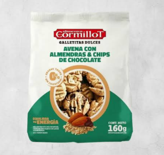 GALLETITA AVENA CON ALMENDRAS Y CHIPS CORMILLOT