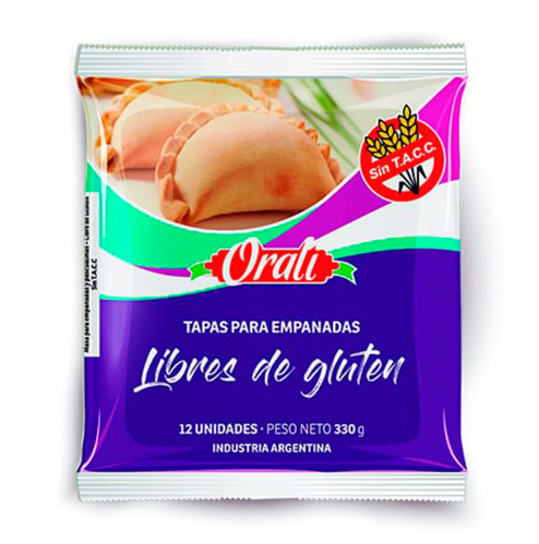 TAPAS DE EMPANADAS 2X$5800 ORALI SIN TACC OFERTA