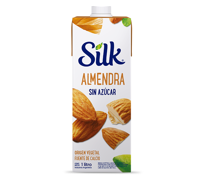 SILK LECHE DE ALMENDRAS SIN AZUCAR/vainilla/ CON AZUCAR