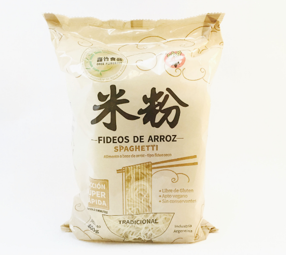 FIDEOS DE ARROZ SPAGHETTI TRADICIONAL 400GRS OROX