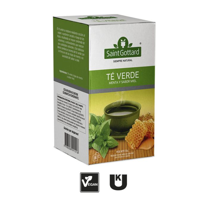 TE VERDE CON MENTA MIEL SAINT GOTTARD  3X$1.000