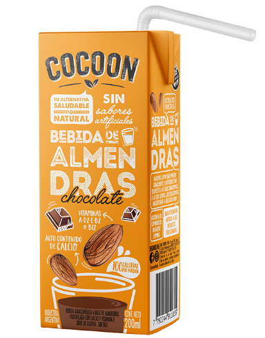 LECHE DE ALMENDRAS CHOCOLATADA COCOON 200ML
