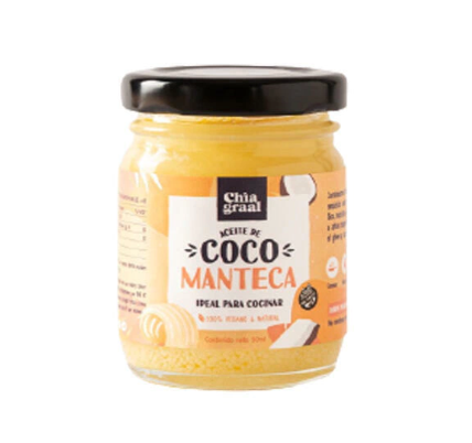 ACEITE DE COCO MANTECA CHIA GRAAL 90GRS