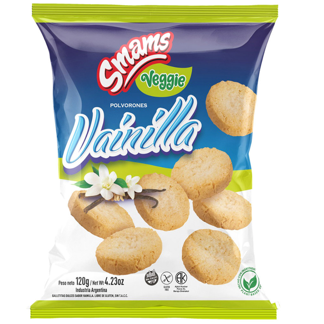POLVORONES VAINILLA VEGGIE 130GRM SMAMS
