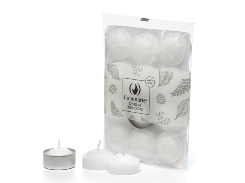 VELAS DE NOCHE 12 UNIDADES ILUMINARTE