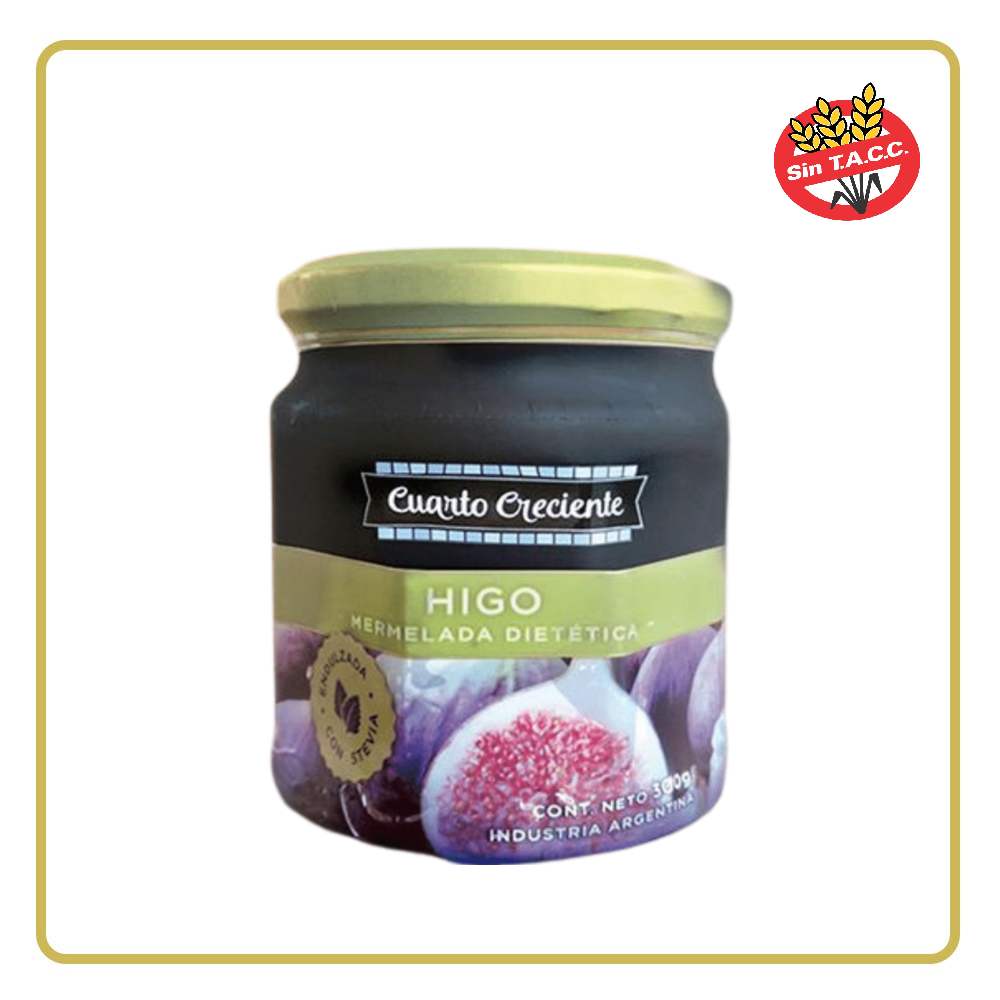 MERMELADA DE HIGO CON STEVIA X400GR  CUARTO CRECIENTE