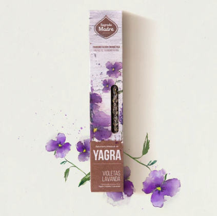 SAGRADA MADRE SAHUMERIO VIOLETA YAGRA 8 UNIDADES