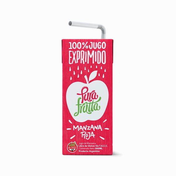 PURA FRUTA MANZANA ROJA 200ML