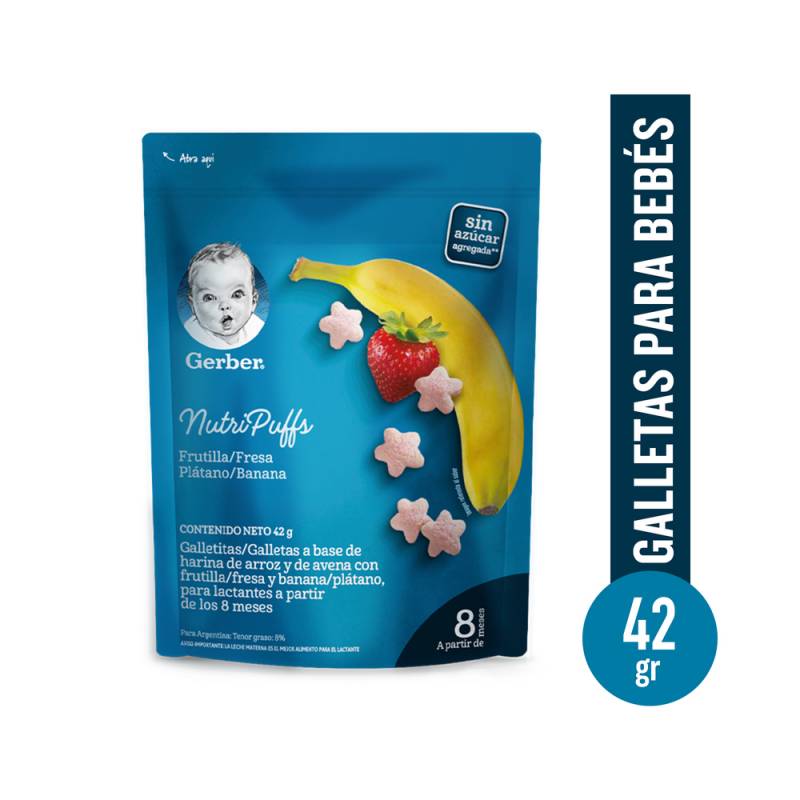 GERBER NUTRISNACK BANANA & NARANJA 42GR