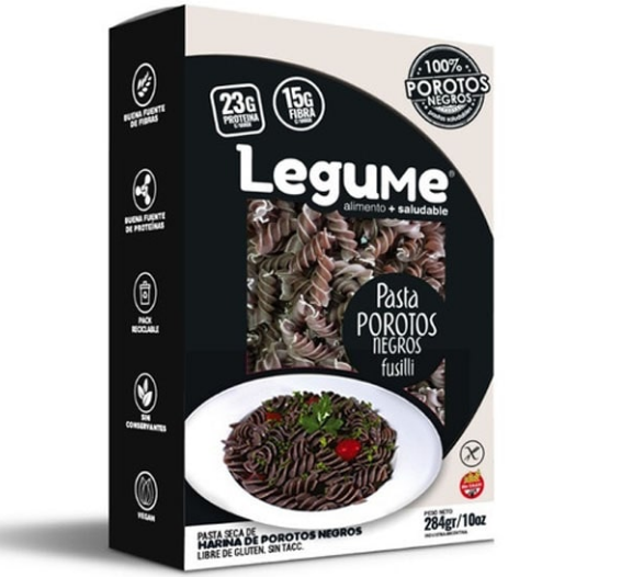 FIDEO FUSSILI POROTOS NEGROS X284G LEGUME - LEGUME