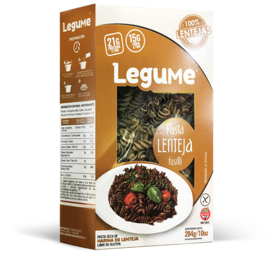 FIDEO FUSILLI LENTEJA X284G LEGUME - LEGUME