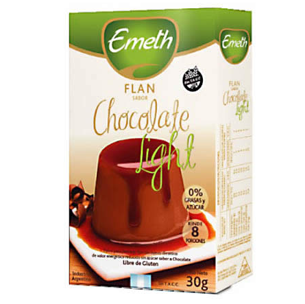 FLAN CHOCOLATE LIGHT X30GR EMETH