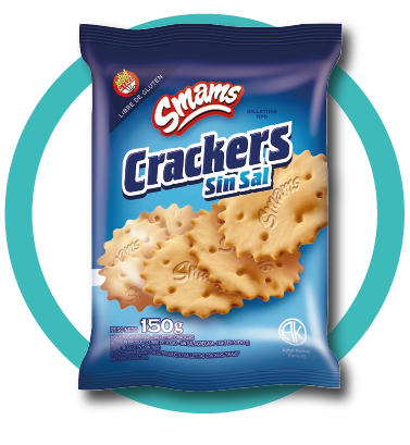 CRACKERS SIN SAL  X150G SMAMS