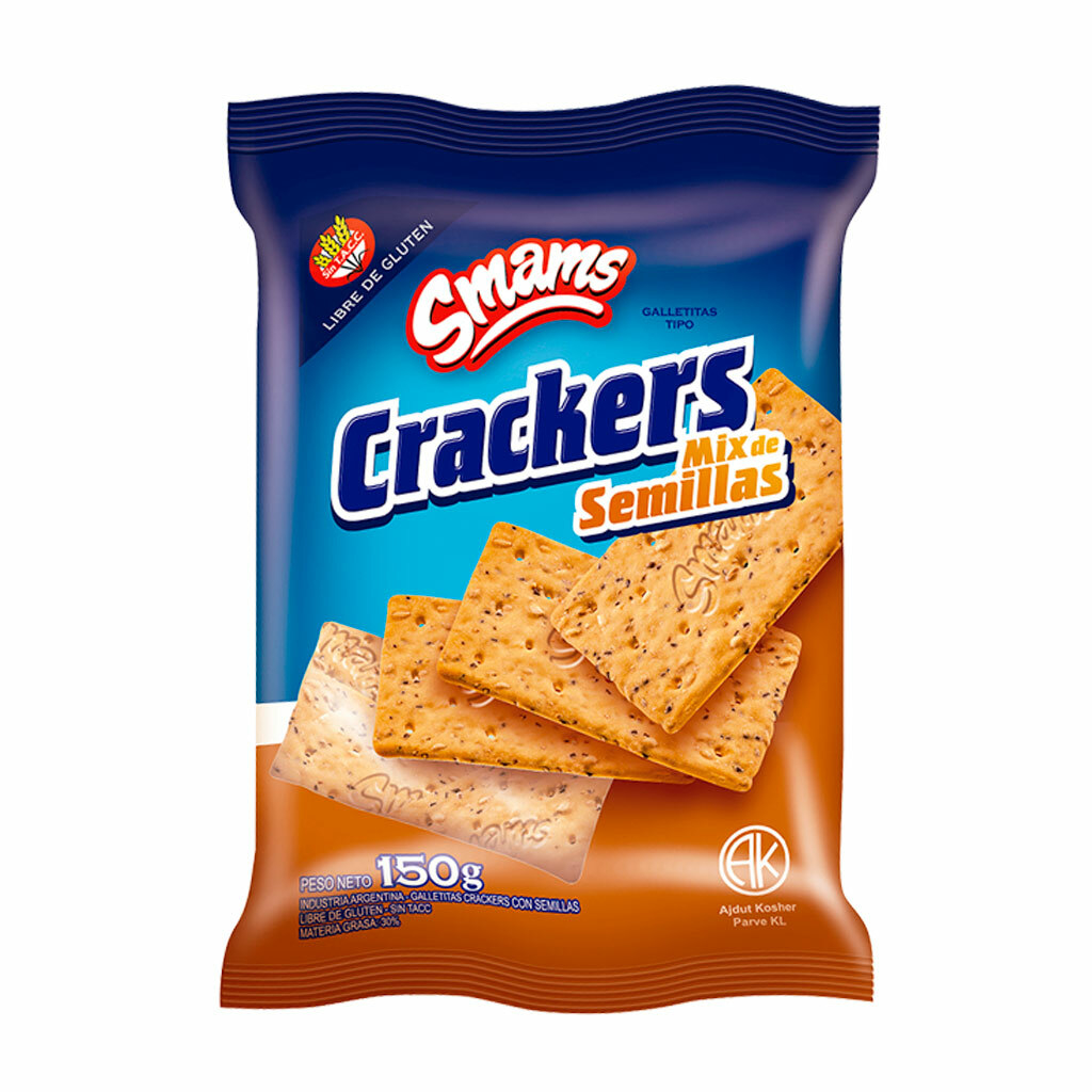 CRACKERS CON SEMILLA  X150G -SMAMS