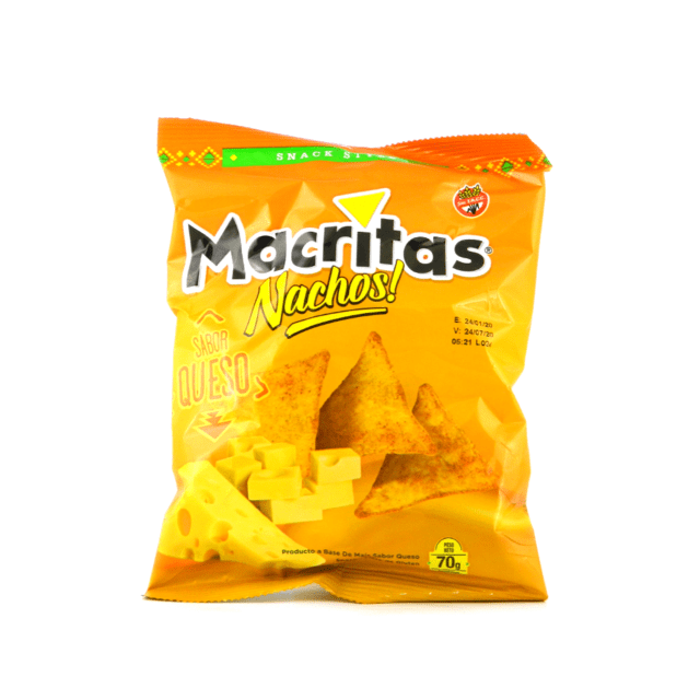 MACRITAS NACHOS  QUESO X90 G MACRITAS