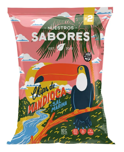 NUESTROS SABORES MANDIOCA FRITA  80GR