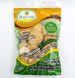 GALLETITAS DIETETICAS S/AZU DULCE DE LECHE LA ZARANDA