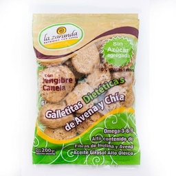 GALLETITAS DIETETICAS JENGIBRE CANELA LA ZARANDA