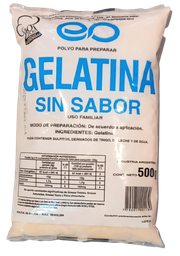 GELATINA SIN SABOR KG (40 grs $2500)