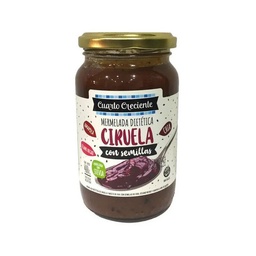 MERMELADA DE CIRUELA CON SEMILLAS Y STEVIA X400GR  CUARTO CRECIENTE