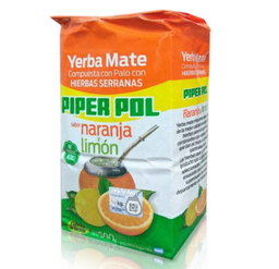 YERBA NARANJA LIMON 500GRS PIPER POL
