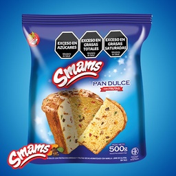 PAN DULCE SIN TACC  SMAMS CON FRUTAS X500 GRS