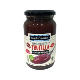 MERMELADA DE FRUTILLA CON SEMILLAS Y STEVIA X400GR  CUARTO CRECIENTE