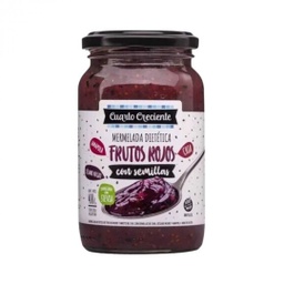 MERMELADA DE FRUTOS ROJOS CON SEMILLAS Y STEVIA  X400GR  - CUARTO CREC.