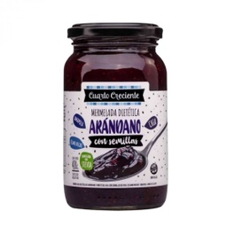 MERMELADA DE ARANDANOS CON SEMILLAS Y STEVIA X400GR  - CUARTO CRECIENTE
